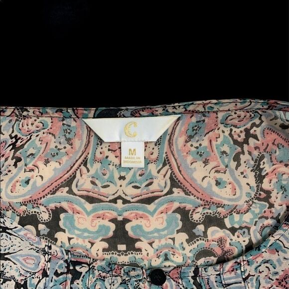 ADORABLE Dress Barn cold shoulder poet sleeve blouse size med… spring ready! - Picture 12 of 12